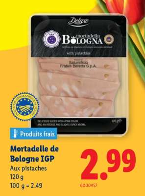 Mortadelle de Bologne IGP