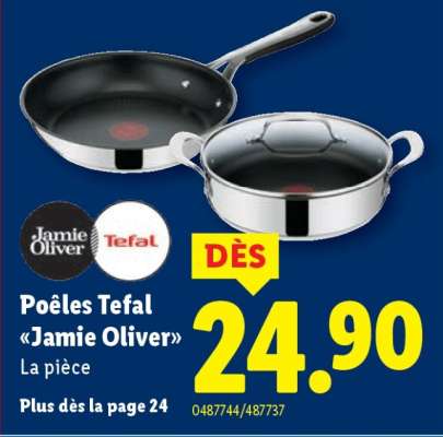 Poêles Tefal «Jamie Oliver»