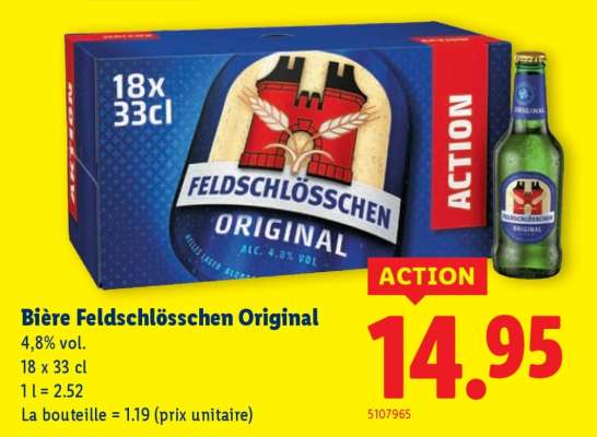Bière Feldschlösschen Original