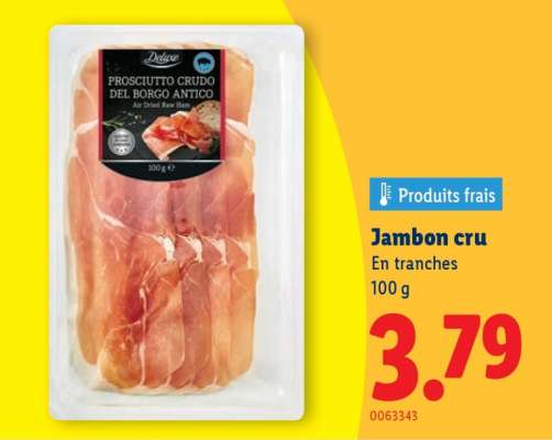 Jambon cru