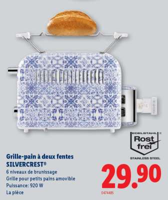 Grille-pain à deux fentes SILVERCREST