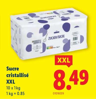 Sucre cristallisé XXL