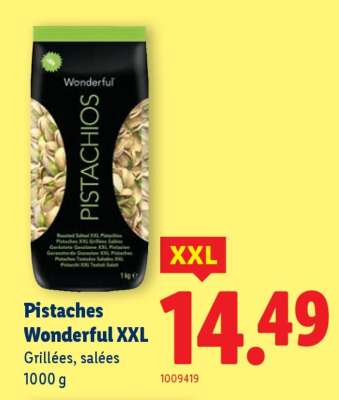 Pistaches Wonderful XXL