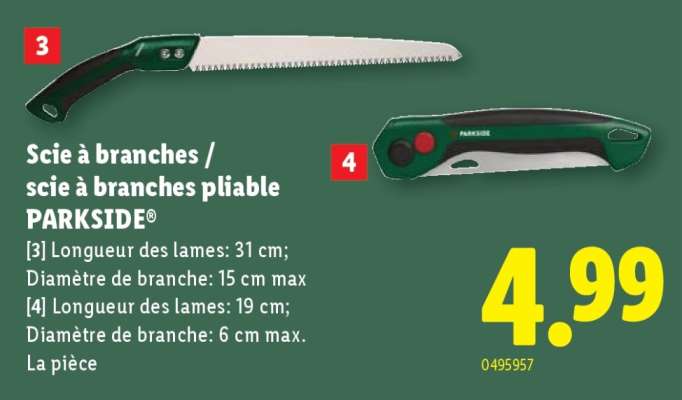 Scie à branches / scie à branches pliable PARKSIDE