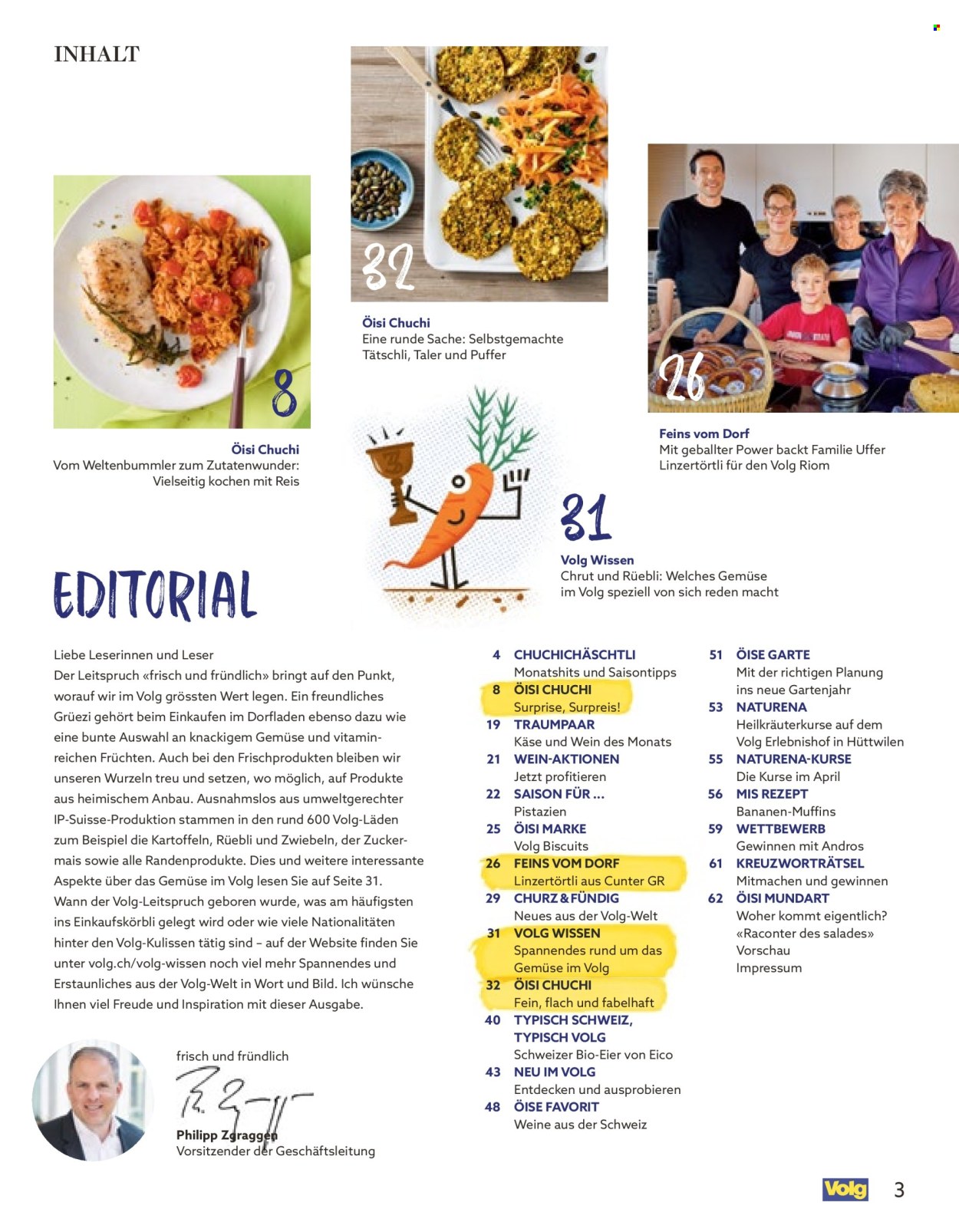 Catalogue Volg - 1.3.2026 - 31.3.2026. Page 3. Page 3