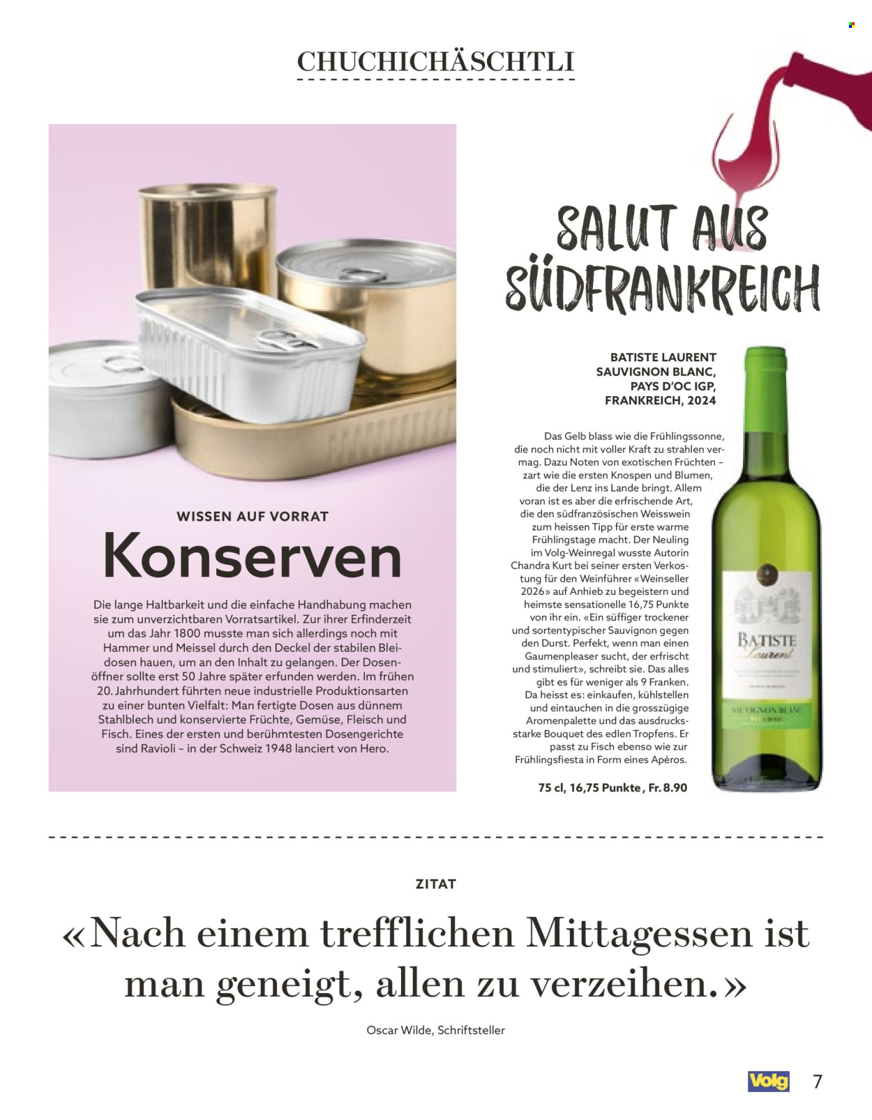 Catalogue Volg - 1.3.2026 - 31.3.2026. Page 7. Page 7