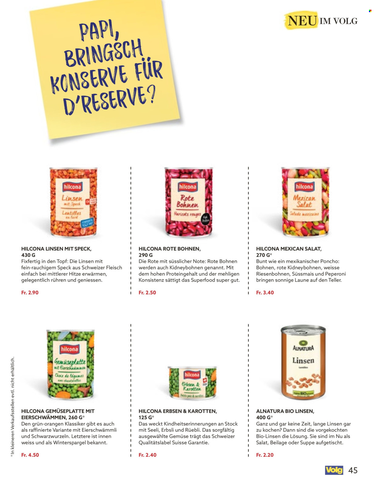 Catalogue Volg - 1.3.2026 - 31.3.2026. Page 45. Page 45