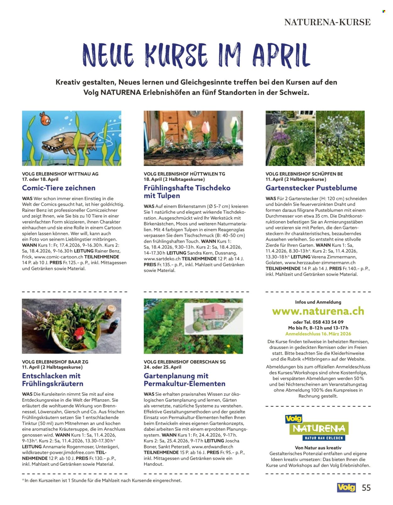 Catalogue Volg - 1.3.2026 - 31.3.2026. Page 55. Page 55