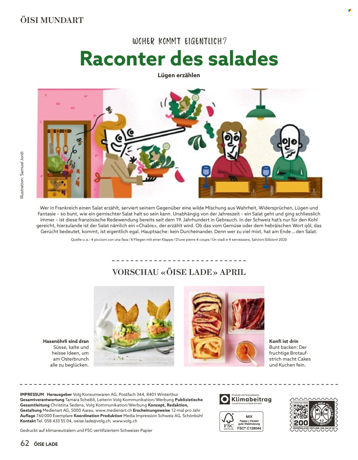 Catalogue Volg - 1.3.2026 - 31.3.2026. Page 62. Page 62