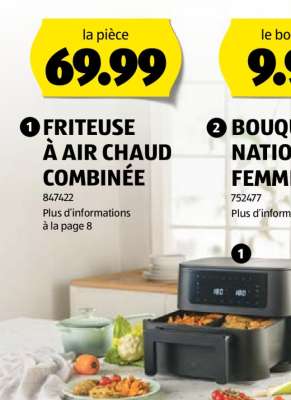 FRITEUSE À AIR CHAUD COMBINÉE