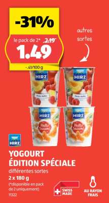 YOGOURT ÉDITION SPÉCIALE