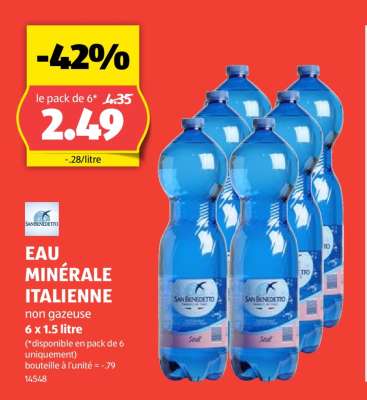 EAU MINÉRALE ITALIENNE