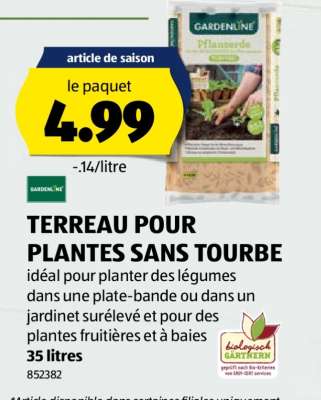 TERREAU POUR PLANTES SANS TOURBE