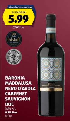 BARONIA MADDALUSA NERO D’AVOLA CABERNET SAUVIGNON DOC