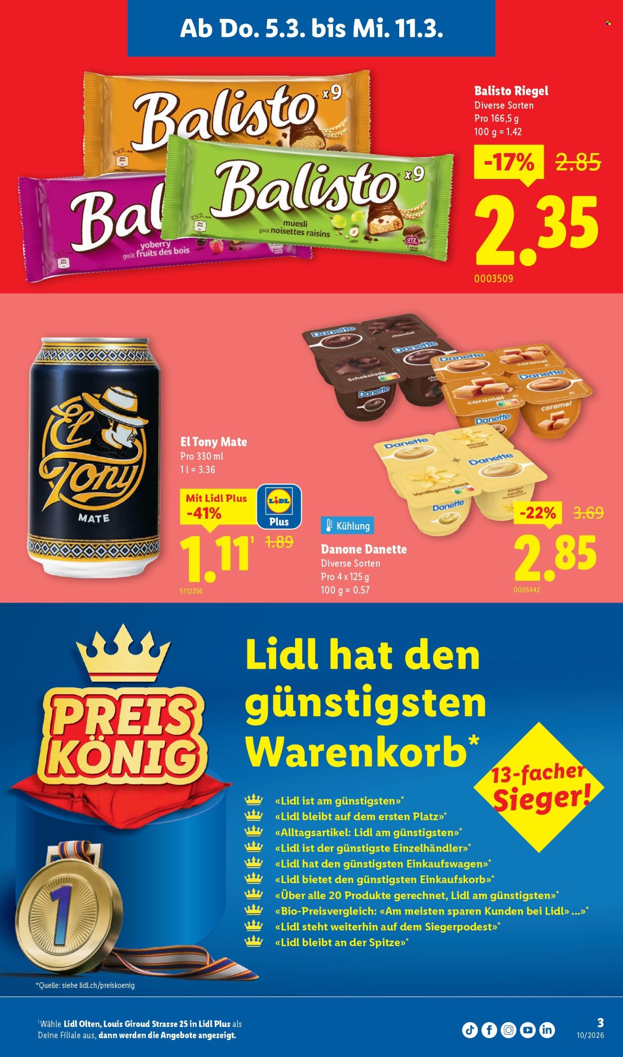 Catalogue Lidl - 5.3.2026 - 11.3.2026. Page 3. Page 3