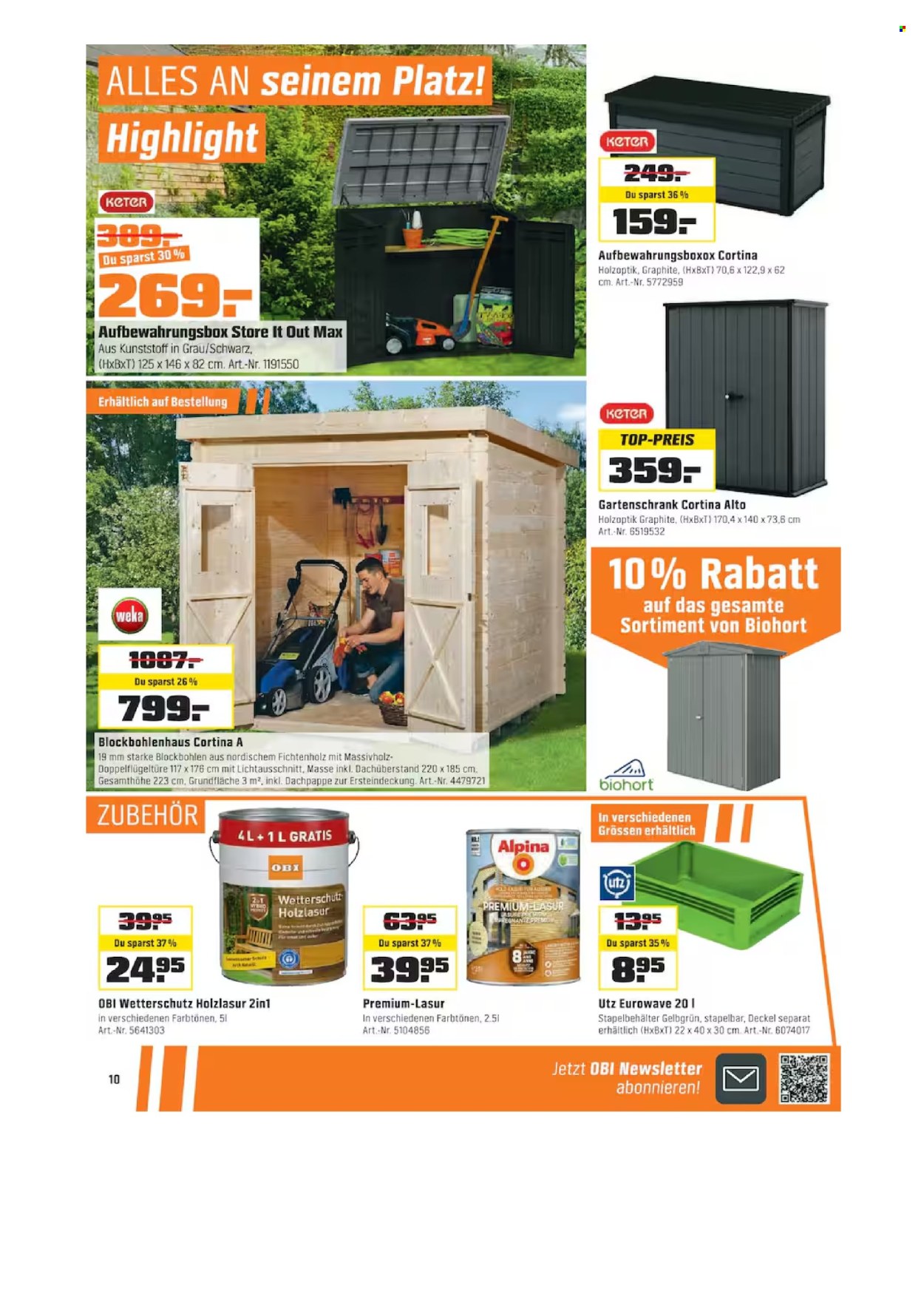 Catalogue OBI - 1.3.2026 - 18.3.2026. Page 10. Page 10