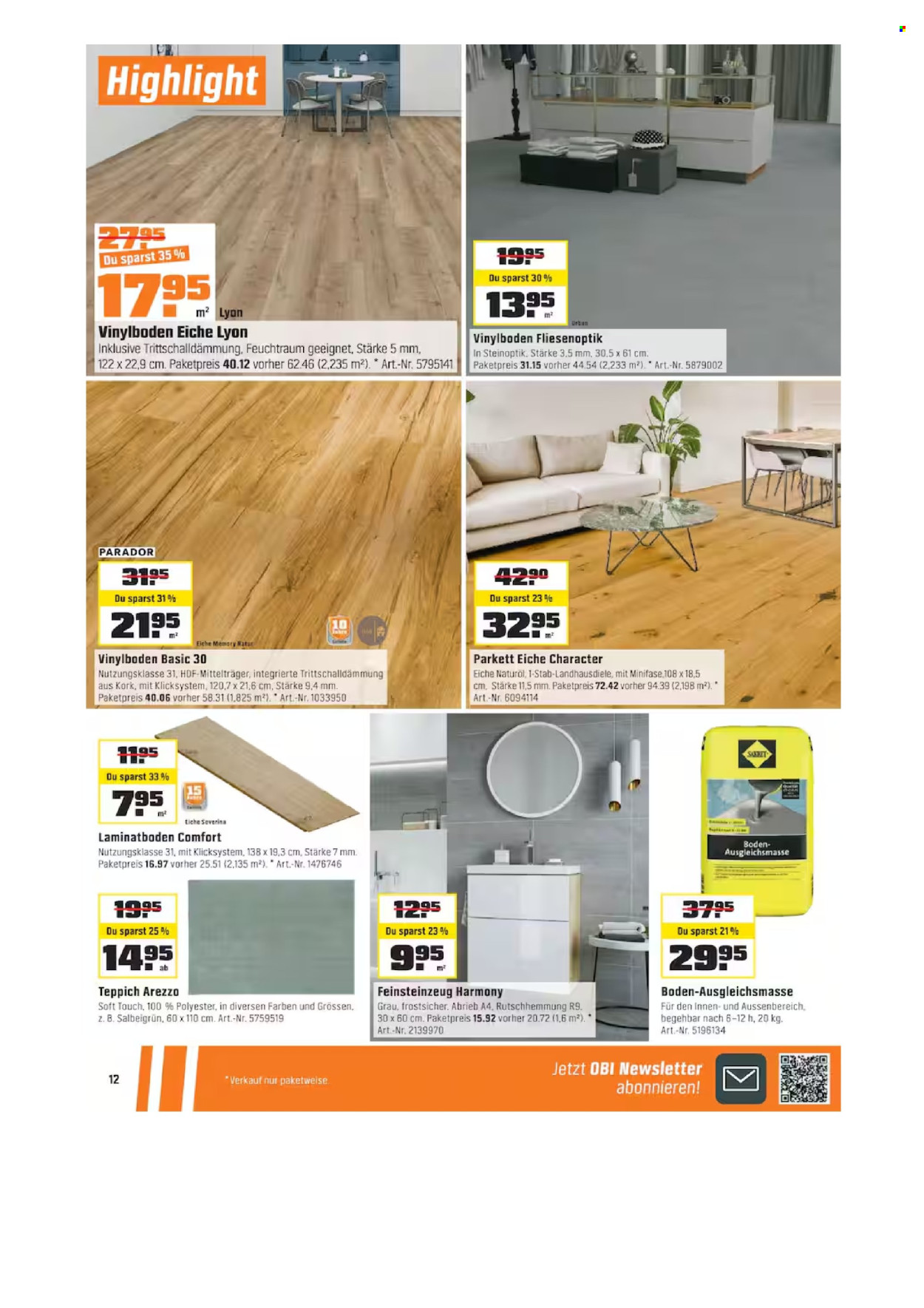 Catalogue OBI - 1.3.2026 - 18.3.2026. Page 12. Page 12