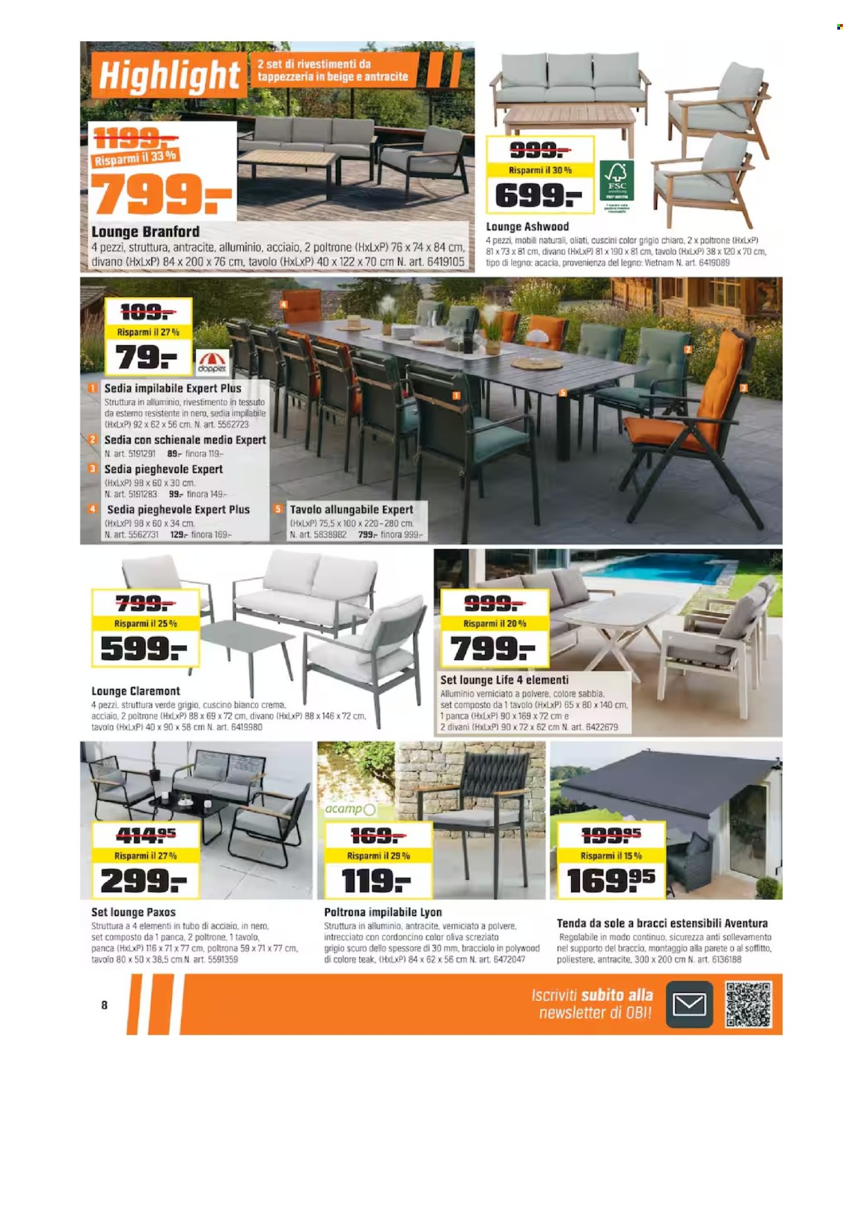 Catalogue OBI - 1.3.2026 - 17.3.2026. Page 8. Page 8