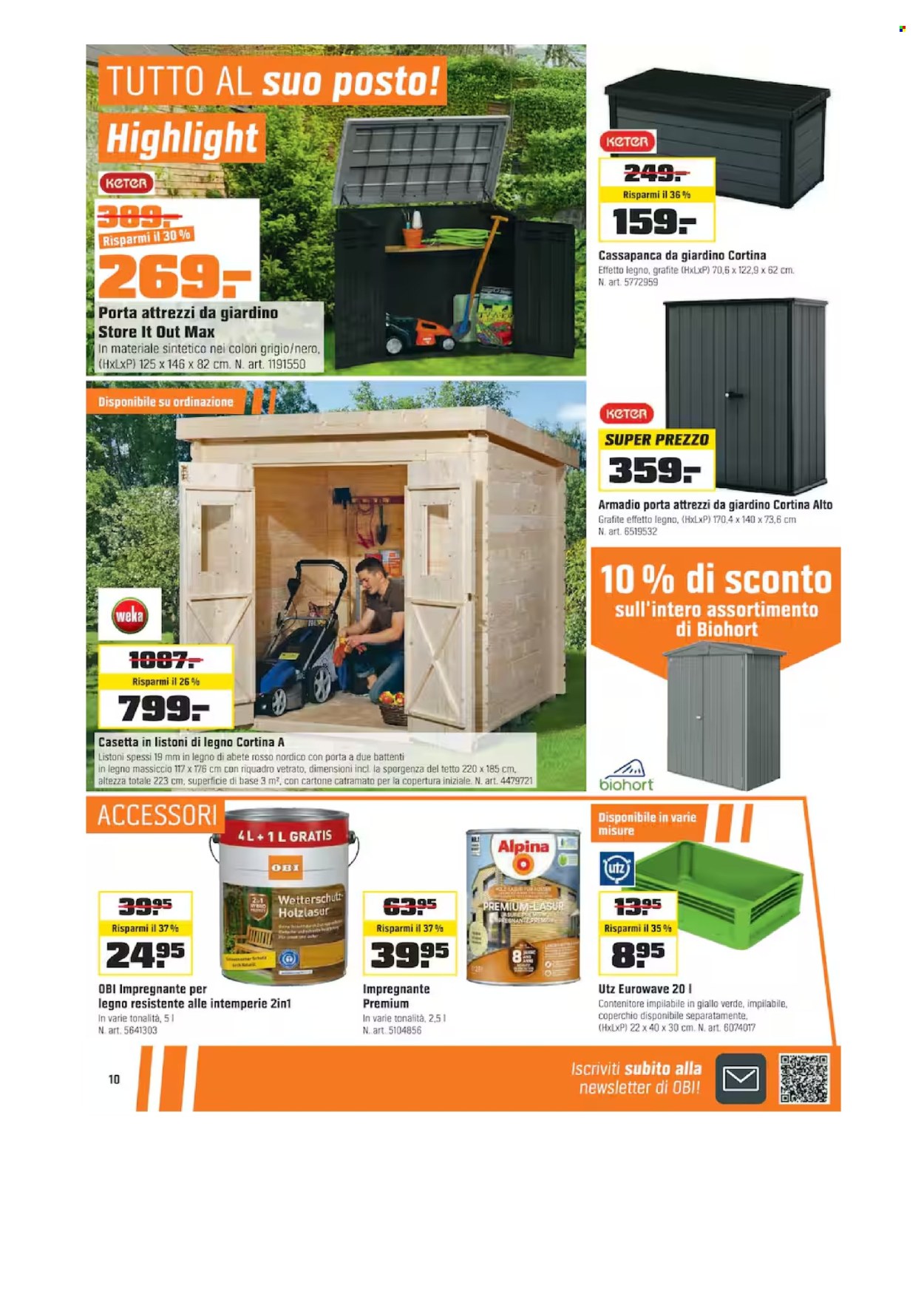 Catalogue OBI - 1.3.2026 - 17.3.2026. Page 10. Page 10