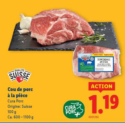 Cou de porc à la pièce