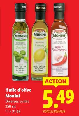Huile d’olive Monini