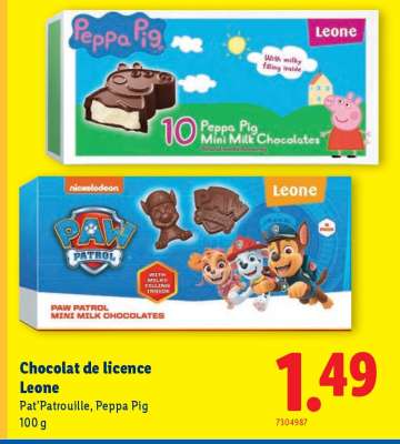 Chocolat de licence Leone