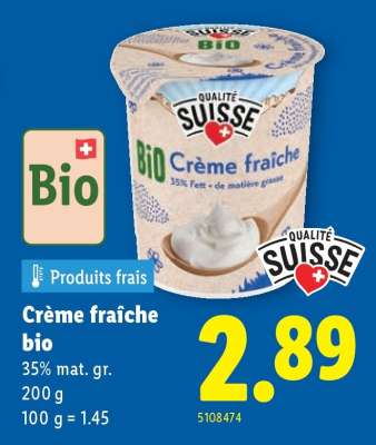 Crème fraîche bio