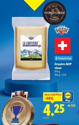 Gruyère AOP vieux​