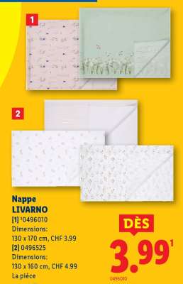 Nappe LIVARNO