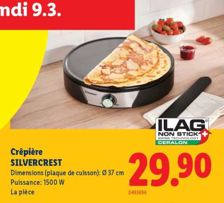 Crêpière SILVERCREST