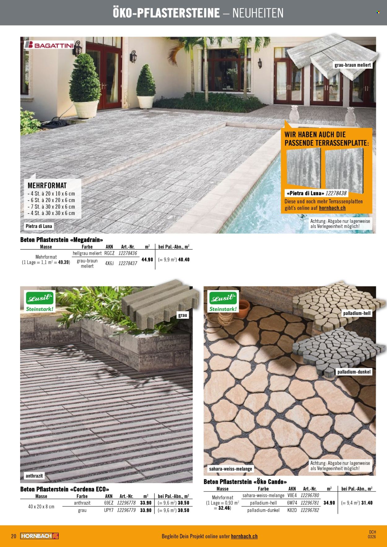 Catalogue Hornbach. Page 20. Page 20