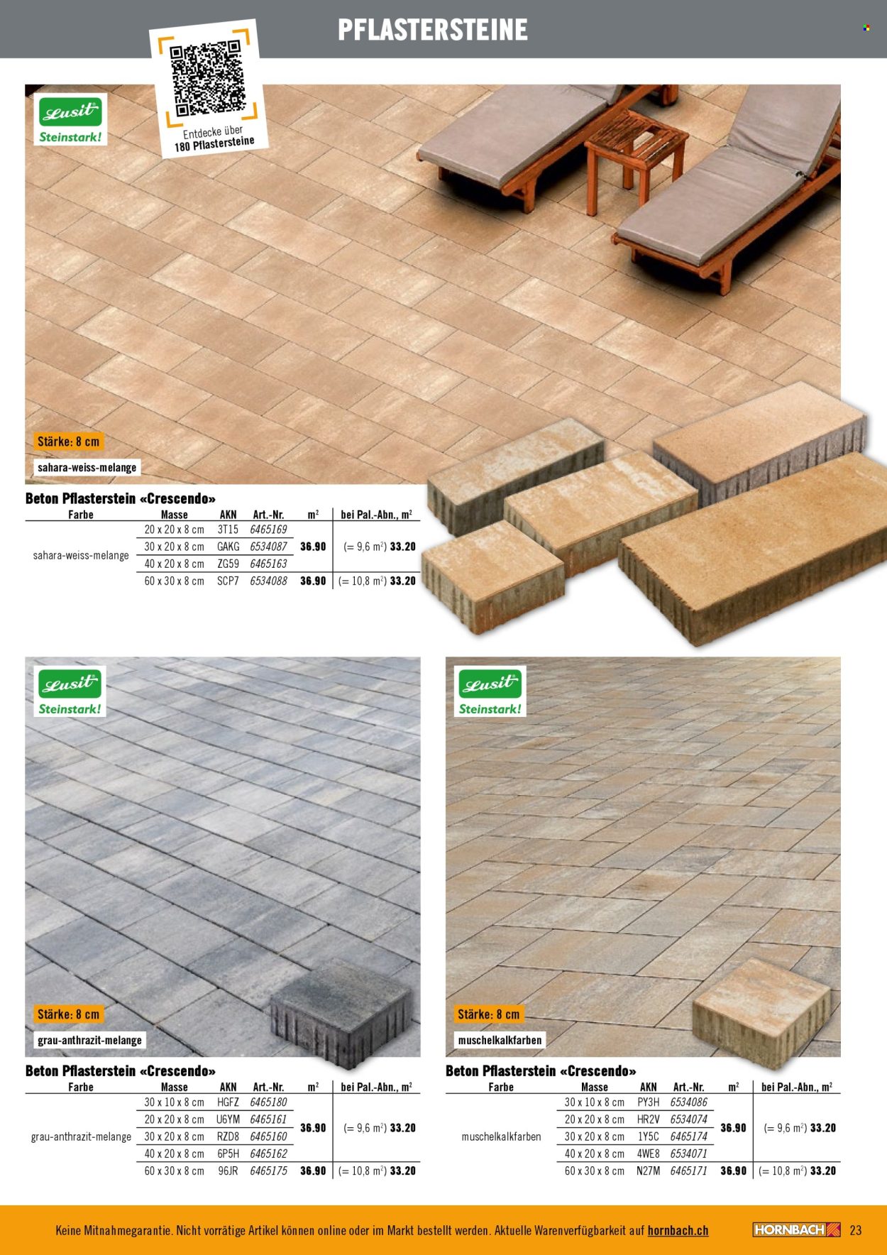 Catalogue Hornbach. Page 23. Page 23