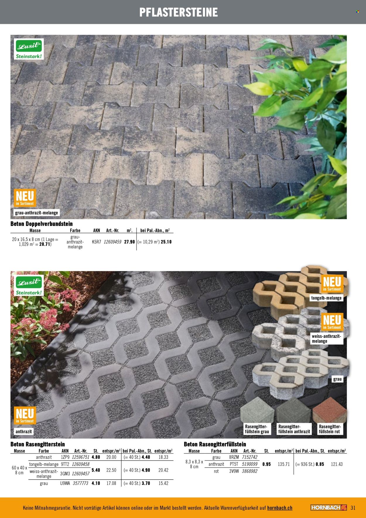 Catalogue Hornbach. Page 31. Page 31