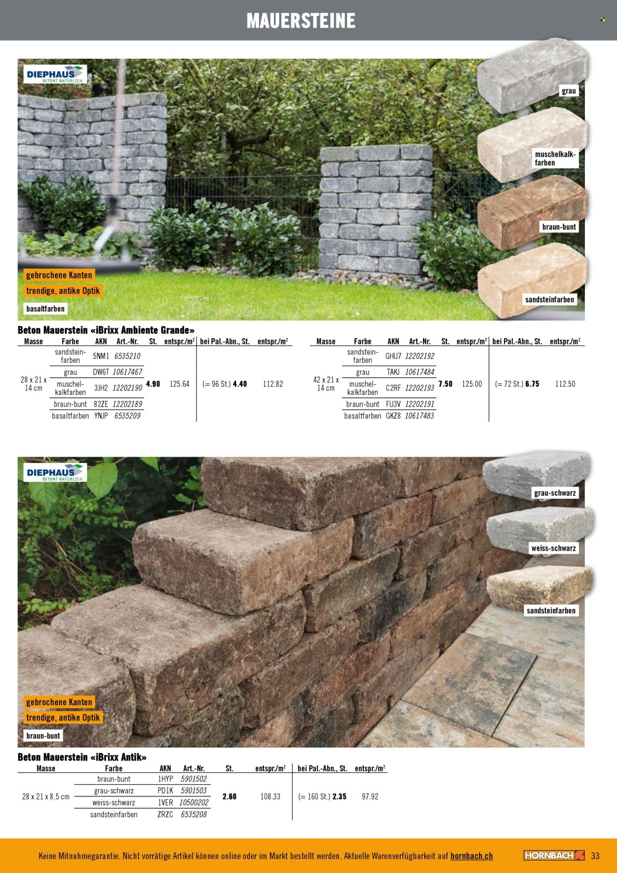 Catalogue Hornbach. Page 33. Page 33