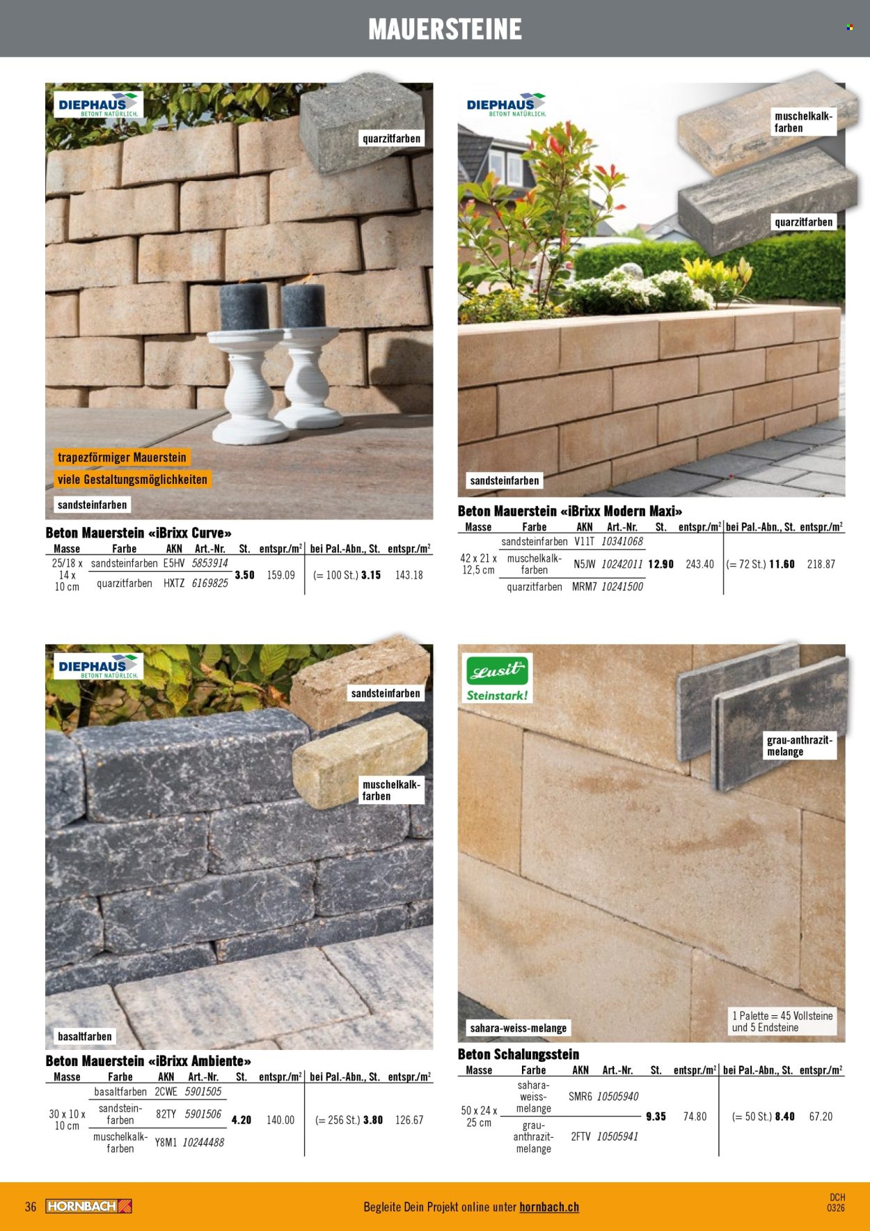 Catalogue Hornbach. Page 36. Page 36