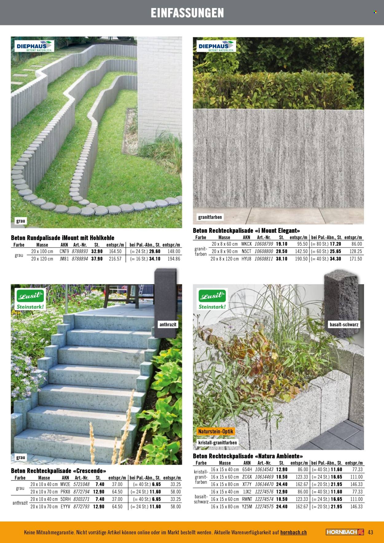 Catalogue Hornbach. Page 43. Page 43