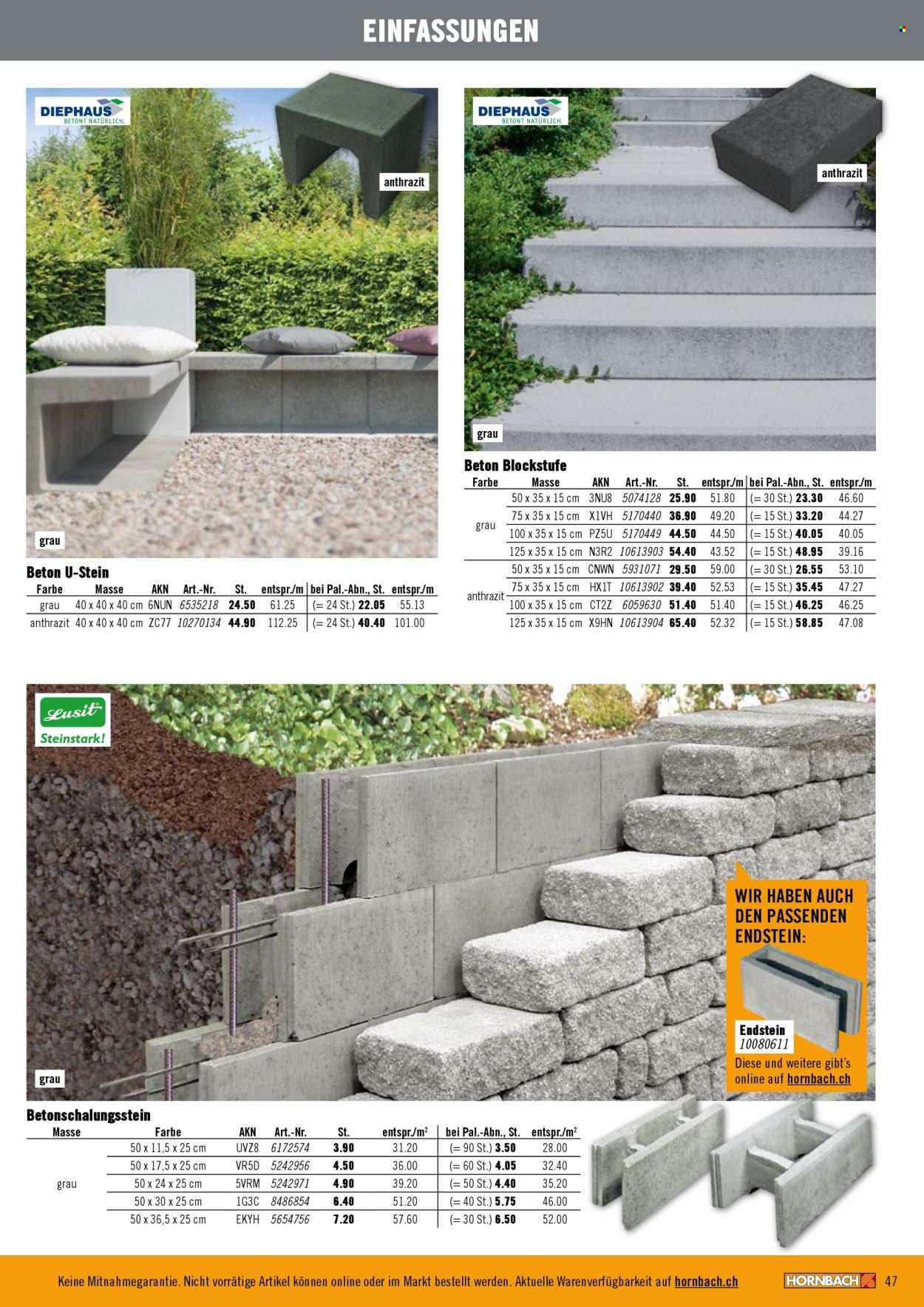 Catalogue Hornbach. Page 47. Page 47