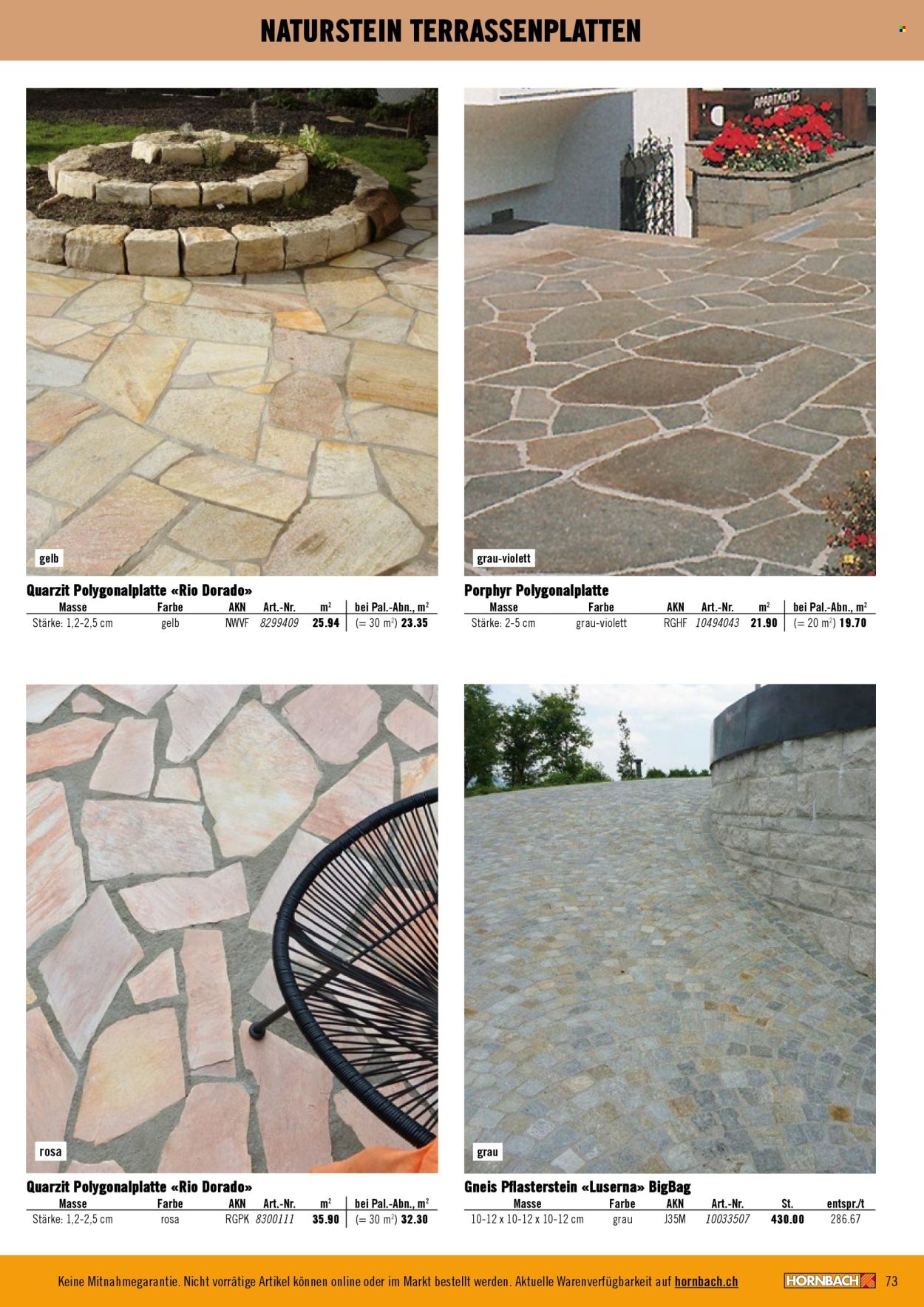 Catalogue Hornbach. Page 73. Page 73