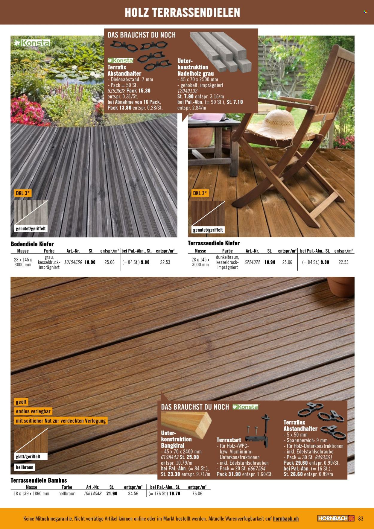 Catalogue Hornbach. Page 83. Page 83