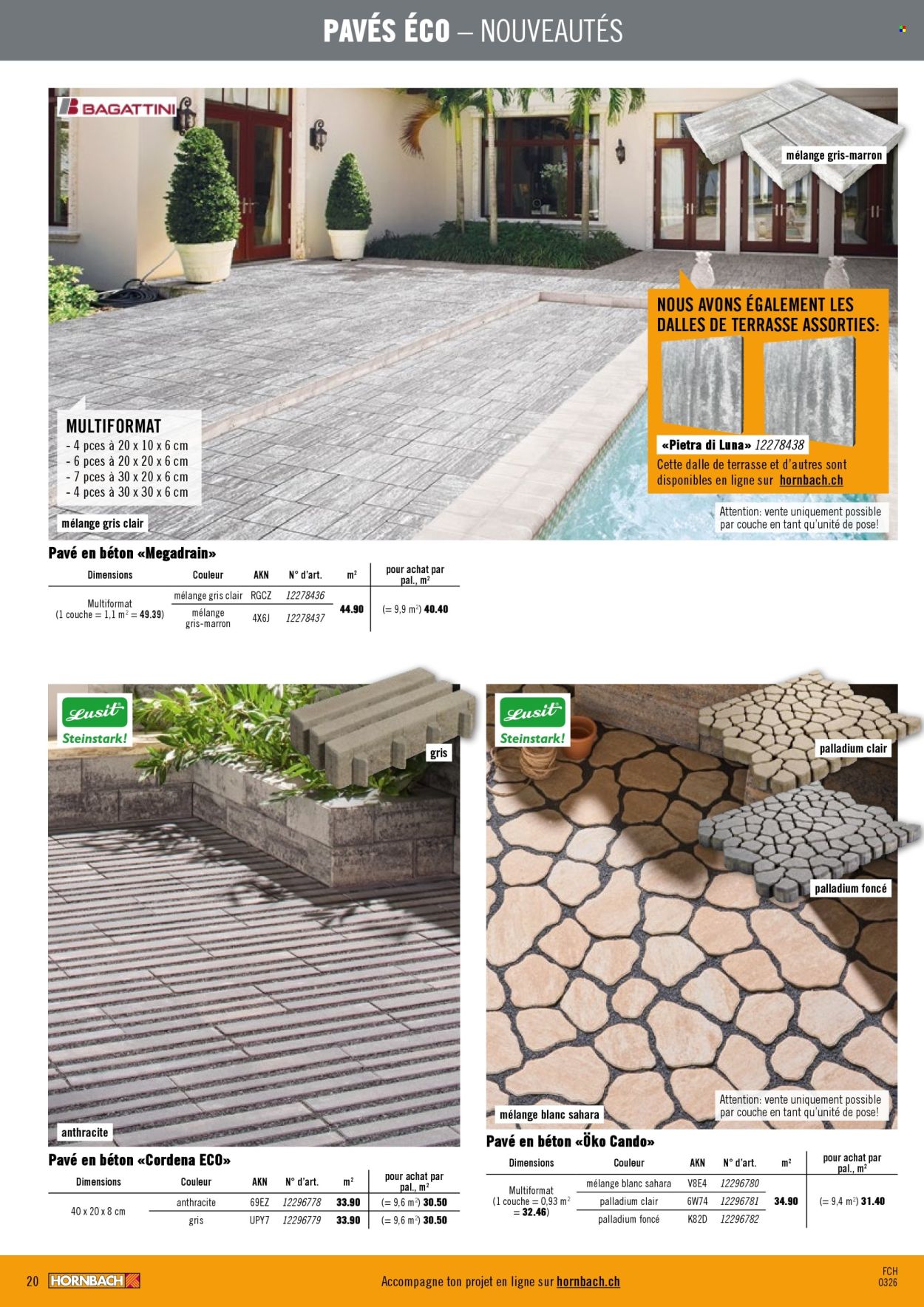 Catalogue Hornbach. Page 20. Page 20
