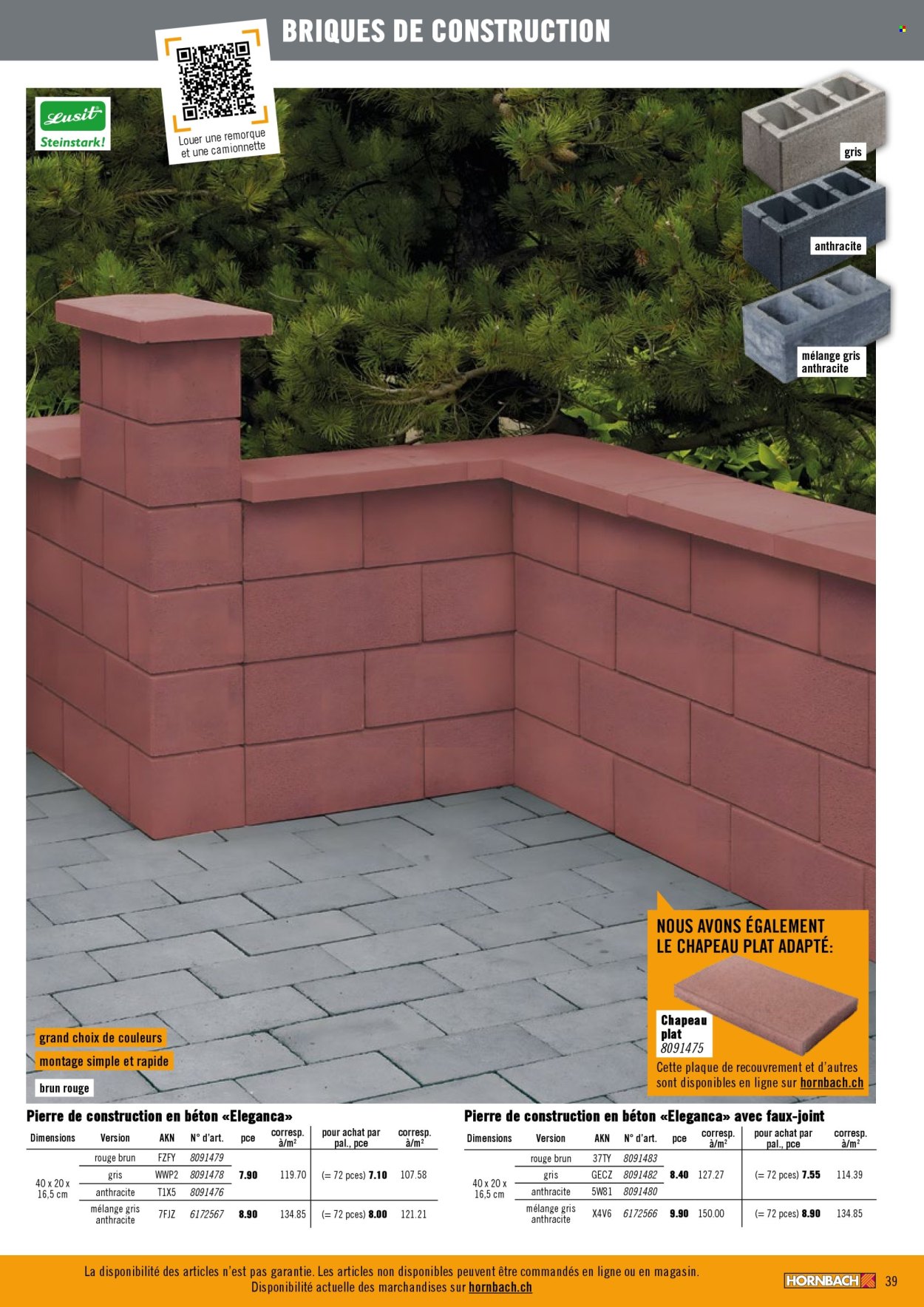 Catalogue Hornbach. Page 39. Page 39