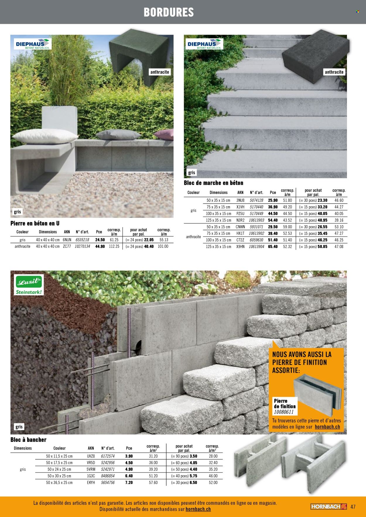 Catalogue Hornbach. Page 47. Page 47