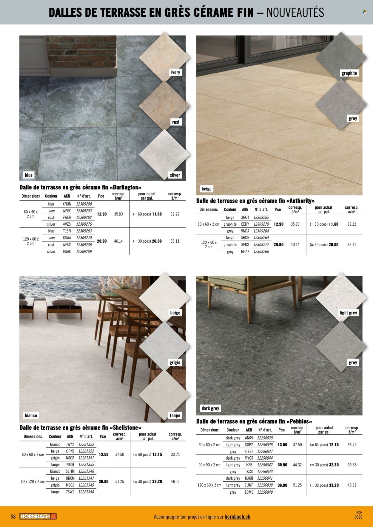 Catalogue Hornbach. Page 58. Page 58