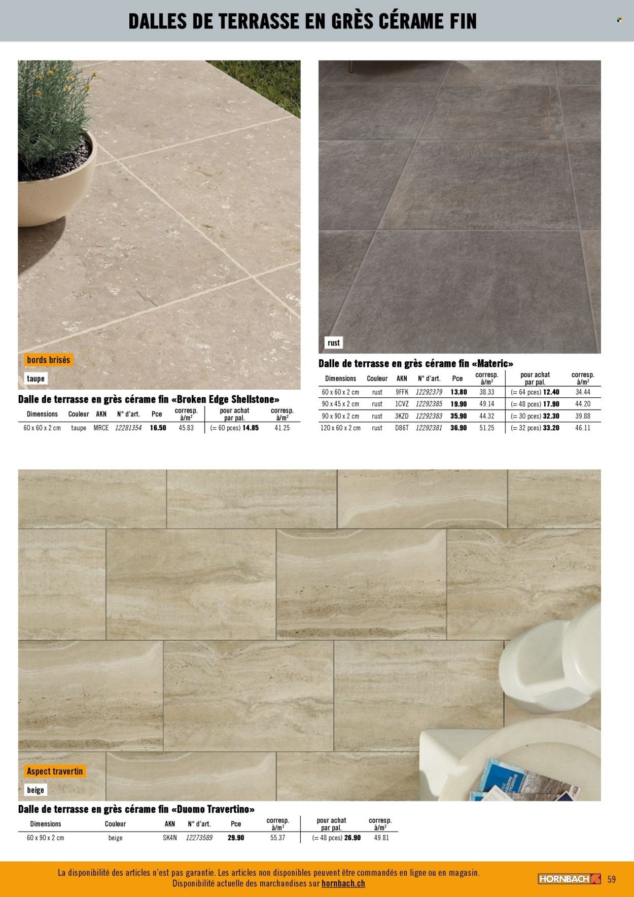 Catalogue Hornbach. Page 59. Page 59
