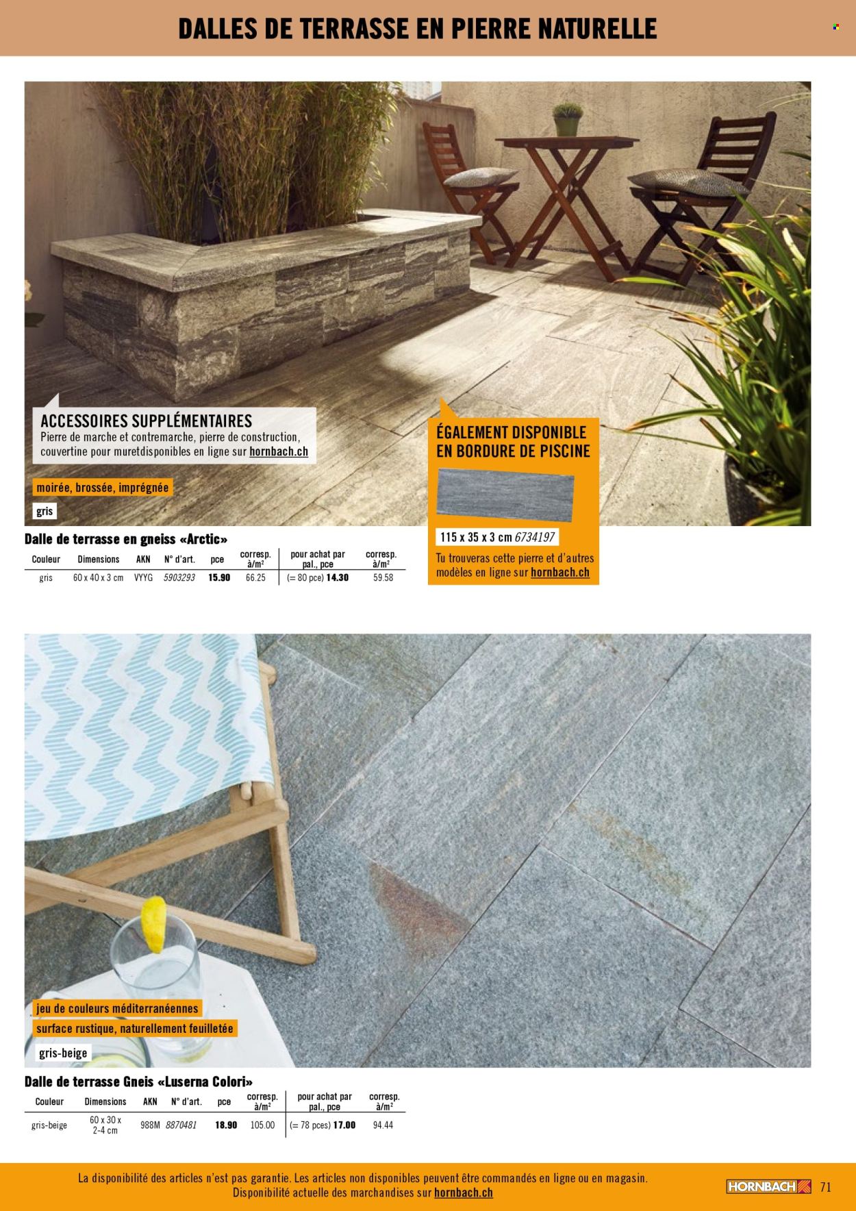 Catalogue Hornbach. Page 71. Page 71
