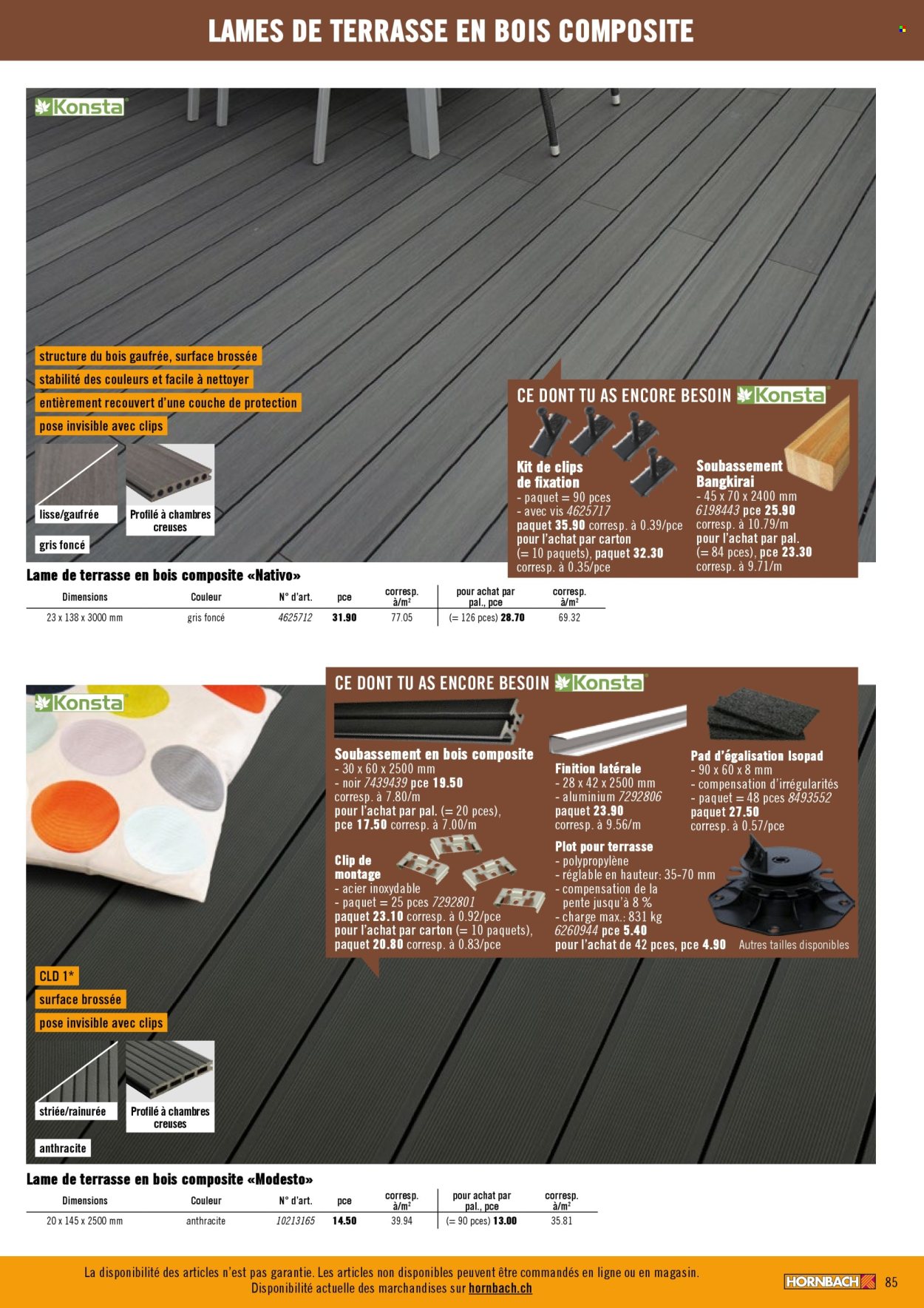 Catalogue Hornbach. Page 85. Page 85