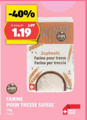 FARINE POUR TRESSE SUISSE
