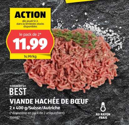 Viande hachée de bœuf