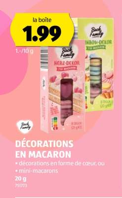 DÉCORATIONS EN MACARON
