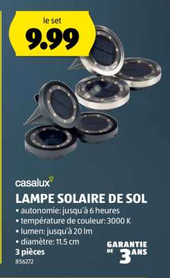 LAMPE SOLAIRE DE SOL